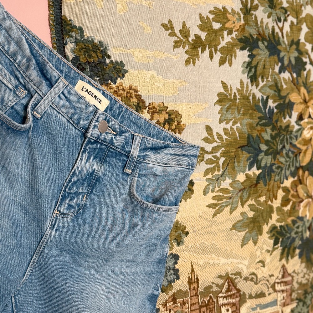 L'AGENCE Light Blue High-Rise Denim Jeans 26 RUTH